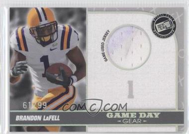 2010 Press Pass Portrait Edition - Game Day Gear - Silver Holofoil #GDG-BL - Brandon LaFell /99