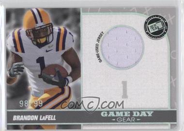 2010 Press Pass Portrait Edition - Game Day Gear - Silver Holofoil #GDG-BL - Brandon LaFell /99