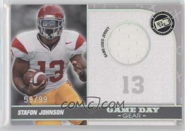 2010 Press Pass Portrait Edition - Game Day Gear - Silver Holofoil #GDG-SJ - Stafon Johnson /99