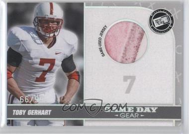 2010 Press Pass Portrait Edition - Game Day Gear - Silver Holofoil #GDG-TG - Toby Gerhart /99