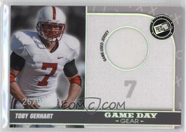 2010 Press Pass Portrait Edition - Game Day Gear - Silver Holofoil #GDG-TG - Toby Gerhart /99