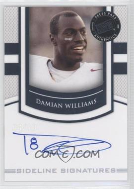 2010 Press Pass Portrait Edition - Sideline Signatures - Black #SS-DW.1 - Damian Williams /10