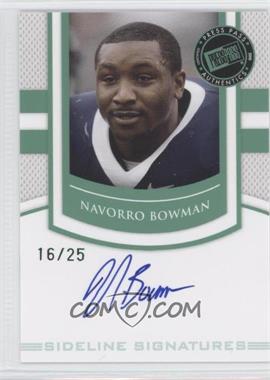 2010 Press Pass Portrait Edition - Sideline Signatures - Emerald #SS-NB - NaVorro Bowman /25