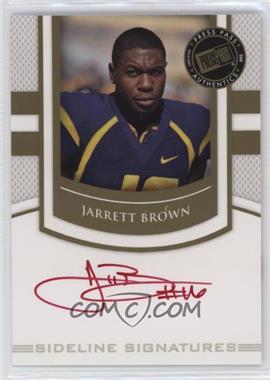 2010 Press Pass Portrait Edition - Sideline Signatures - Gold Red Ink #SS-JB.2 - Jarrett Brown