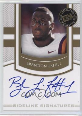 2010 Press Pass Portrait Edition - Sideline Signatures - Gold #SS-BL - Brandon LaFell