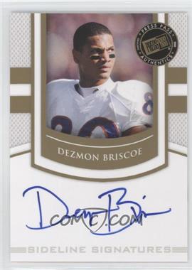 2010 Press Pass Portrait Edition - Sideline Signatures - Gold #SS-DB - Dezmon Briscoe