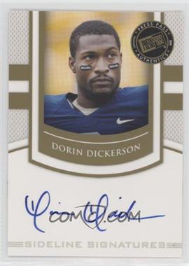 2010 Press Pass Portrait Edition - Sideline Signatures - Gold #SS-DD - Dorin Dickerson