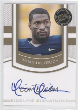 2010 Press Pass Portrait Edition - Sideline Signatures - Gold #SS-DD - Dorin Dickerson