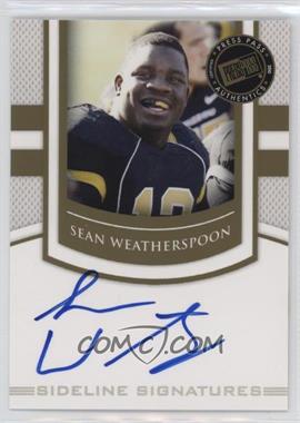 2010 Press Pass Portrait Edition - Sideline Signatures - Gold #SS-SW - Sean Weatherspoon