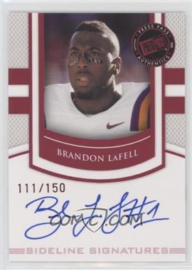2010 Press Pass Portrait Edition - Sideline Signatures - Ruby #SS-BL - Brandon LaFell /150