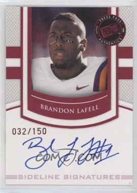 2010 Press Pass Portrait Edition - Sideline Signatures - Ruby #SS-BL - Brandon LaFell /150