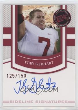 2010 Press Pass Portrait Edition - Sideline Signatures - Ruby #SS-TG - Toby Gerhart /150