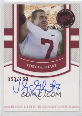 2010 Press Pass Portrait Edition - Sideline Signatures - Ruby #SS-TG - Toby Gerhart /150