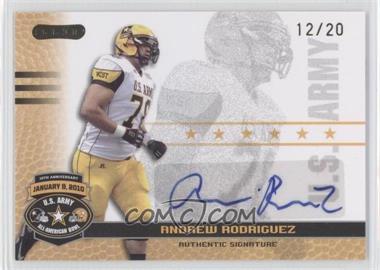 2010 Razor U.S. Army All-American Bowl - Autographs - Gold #BA-AR1 - Andrew Rodriguez /20