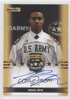 2010 Razor U.S. Army All-American Bowl - Selection Tour Autograph #TA-RA1 - Ross Apo /25