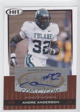 2010 SAGE Hit - [Base] - Autographs #A33 - Andre Anderson