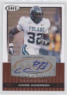 2010 SAGE Hit - [Base] - Autographs #A33 - Andre Anderson