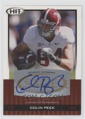 2010 SAGE Hit - [Base] - Autographs #A34 - Colin Peek