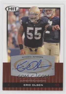 2010 SAGE Hit - [Base] - Autographs #A37 - Eric Olsen