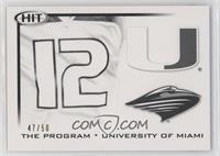 The Program - University of Miami #/50