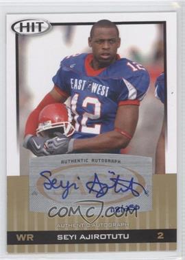 2010 SAGE Hit - [Base] - Gold Autographs #A29 - Seyi Ajirotutu /250