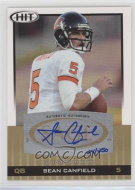 2010 SAGE Hit - [Base] - Gold Autographs #A5 - Sean Canfield /250