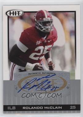 2010 SAGE Hit - [Base] - Silver Autographs #A25 - Rolando McClain