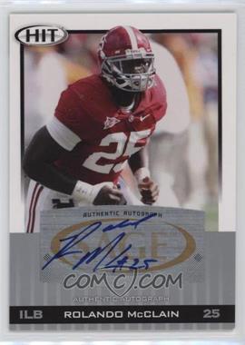 2010 SAGE Hit - [Base] - Silver Autographs #A25 - Rolando McClain