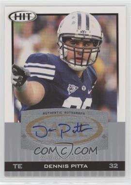 2010 SAGE Hit - [Base] - Silver Autographs #A32 - Dennis Pitta