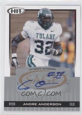 2010 SAGE Hit - [Base] - Silver Autographs #A33 - Andre Anderson