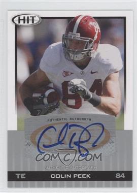 2010 SAGE Hit - [Base] - Silver Autographs #A34 - Colin Peek