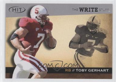 2010 SAGE Hit - The Write Stuff #WS14 - Toby Gerhart