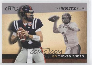 2010 SAGE Hit - The Write Stuff #WS9 - Jevan Snead