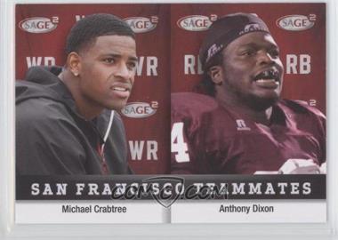 2010 SAGE Squared - [Base] #38 - Michael Crabtree, Anthony Dixon