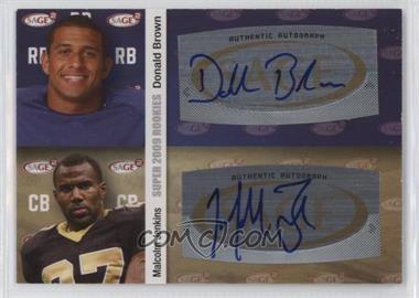 2010 SAGE Squared - Dual Autographs #A24 - Donald Brown, Malcolm Jenkins