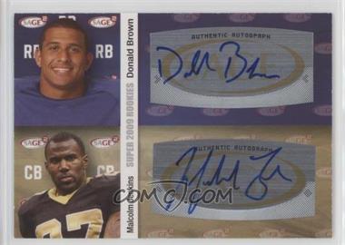 2010 SAGE Squared - Dual Autographs #A24 - Donald Brown, Malcolm Jenkins