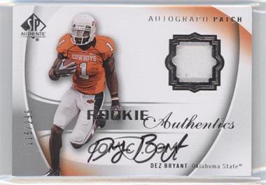 2010 SP Authentic - [Base] #103 - Rookie Authentics Signature Patch - Dez Bryant /299