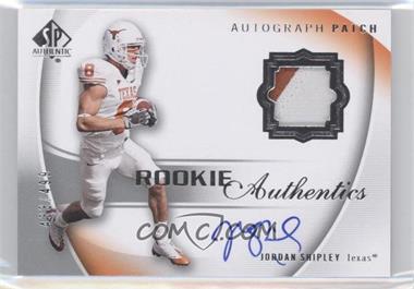 2010 SP Authentic - [Base] #123 - Rookie Authentics Signature Patch - Jordan Shipley /499