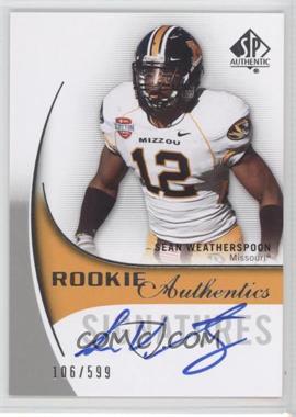 2010 SP Authentic - [Base] #143 - Rookie Authentics Signatures - Sean Weatherspoon /599