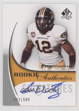 2010 SP Authentic - [Base] #143 - Rookie Authentics Signatures - Sean Weatherspoon /599