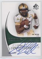 Rookie Authentics Signatures - Joe Webb #/599