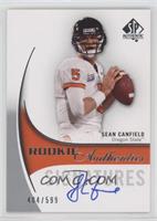 Rookie Authentics Signatures - Sean Canfield #/599