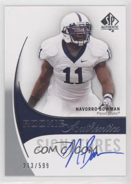 2010 SP Authentic - [Base] #161 - Rookie Authentics Signatures - NaVorro Bowman /599