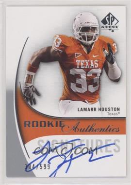 2010 SP Authentic - [Base] #162 - Rookie Authentics Signatures - Lamarr Houston /599