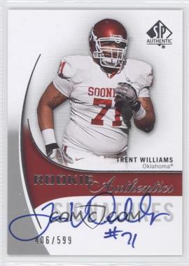 2010 SP Authentic - [Base] #163 - Rookie Authentics Signatures - Trent Williams /599