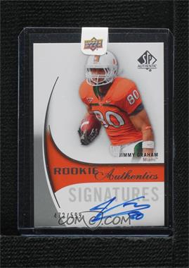 2010 SP Authentic - [Base] #171 - Rookie Authentics Signatures - Jimmy Graham /599 [Uncirculated]