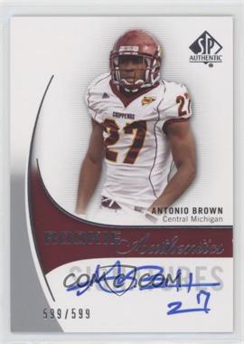 2010 SP Authentic - [Base] #178 - Rookie Authentics Signatures - Antonio Brown /599