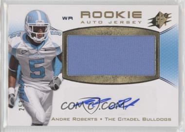2010 SPx - [Base] #128 - Rookie Auto Jersey - Andre Roberts /375