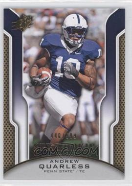 2010 SPx - [Base] #186 - Rookie - Andrew Quarless /599