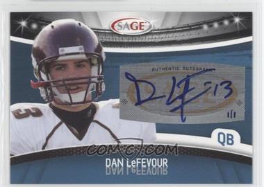 2010 Sage - Autographs - Blue #A-28 - Dan LeFevour /1